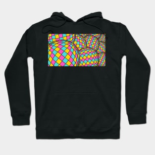 CMYK Grid Balls Hoodie